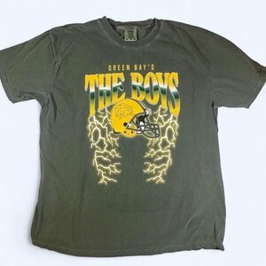 Green Bay Packers "The Boys" Green Cotton TShirt Size XL Cotton Collectable NFL